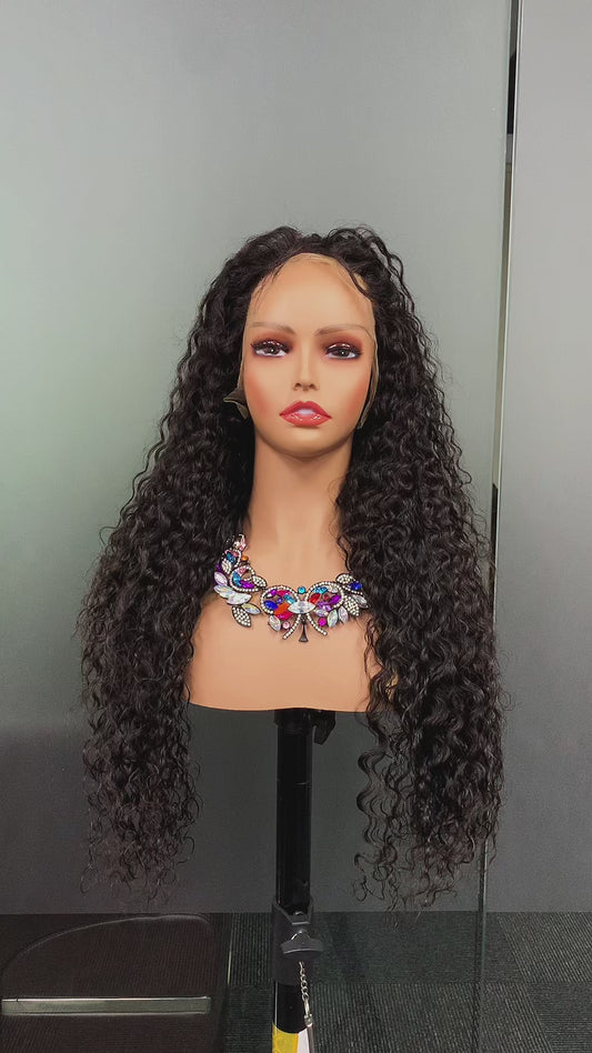 SDD Undetectable Invisible Lace Water Wave 13x4 Frontal Lace Wig