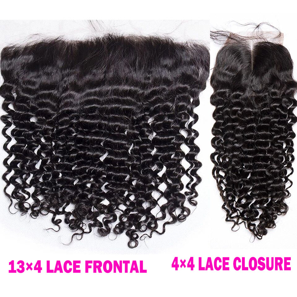 13*4 natrue deep wave Transparent Lace Closure