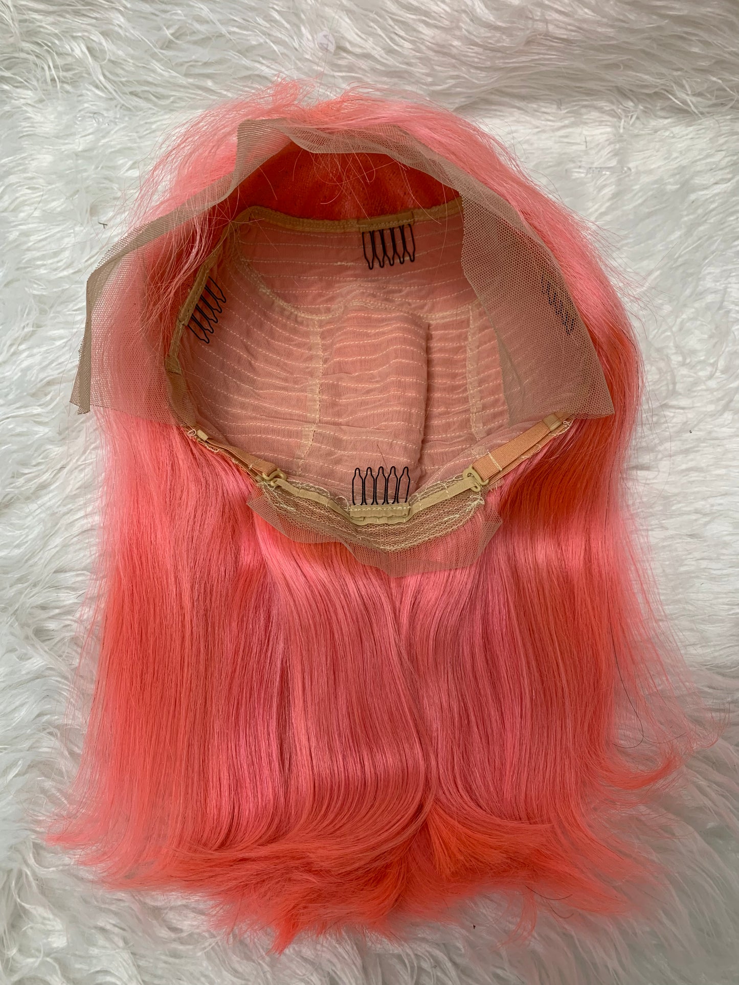 13x4 pink Lace Frontal Bob wig