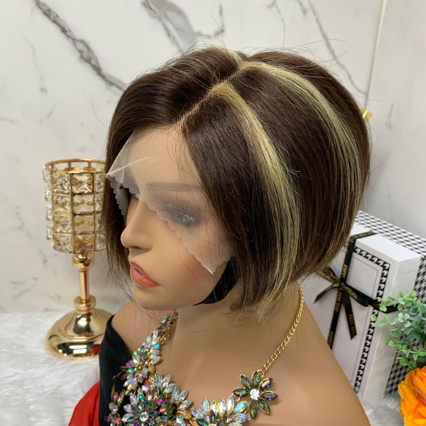 13x1 Straight T Part Lace Frontal Bob Wig P4-27